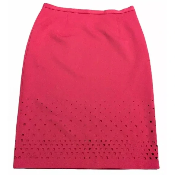 SPENSE Womens Pencil Skirt Size XL Pink Side Zip - Picture 1 of 6